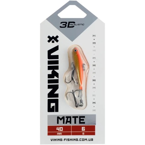 Балансир Viking Fishing Mate Ice Jig 40mm 6g #08 Candle Flame