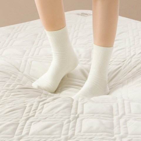 Матрац надувний двомісний Naturehike CNK2450WS023, 250 мм, біло-коричневий