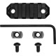 Планка GrovTec M-LOK Picatinny 5 slots 5,5 см ц:black