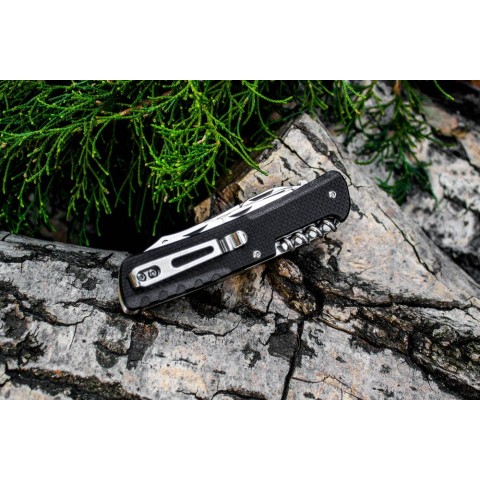 Багатофункціональний ніж Ruike Trekker LD41-B, (8.5 см) 12C27 / G10 чорний, 22 інстр.