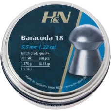Пули пневм H&N Baracuda 18, 5,52 мм 1,175 g, 200шт/уп