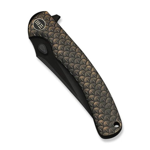 Ніж складаний туристичний Weknife Dracarys, (9.1 см) Böhler M390 / титан 6AL4V бронзовий/чорний