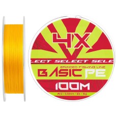 Шнур Select Basic PE Orange 100m #0.5/0.08mm 8lb/4kg
