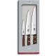 Набір кухонний Victorinox Wood Carving Set 3 ножа з дерев. ручкою (12,19,22см) у подар.упак.