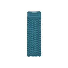 Матрац туристичний надувний одномісний  Naturehike CNK2550WS019, 200х60х6.5 см, синій, для кемпінгу із мішком для надування
