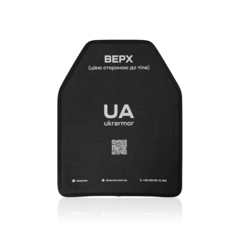 Комплект бронеплит поліетиленових Ukrarmor 3 класу. Вага 3.2 кг. Розмір L (26х33 см.) комплект