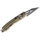 Нож Microtech Stitch S/E Ram-Lock, fluted, черный клинок, рукоять G10 OD green