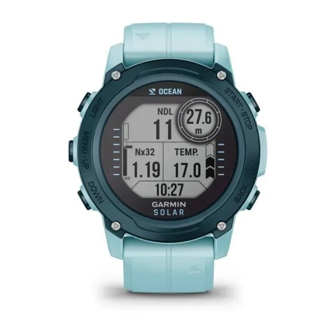 Смарт-годинник Garmin Descent G1 Solar Ocean Edition лазурний