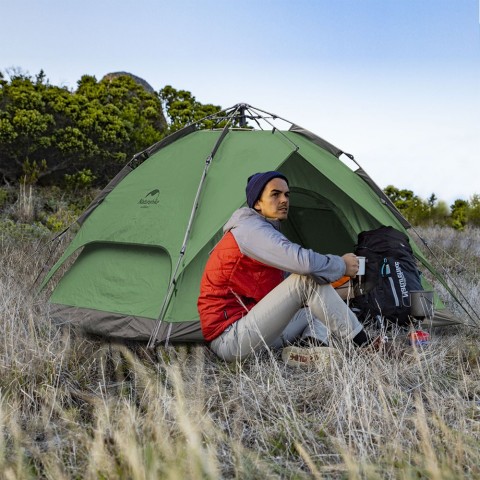 Намет тримісний автоматичний Naturehike NH21ZP008, темно-зелений