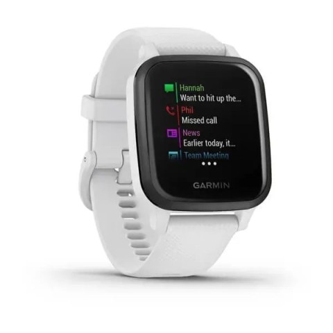 Смарт-часы Garmin Venu Sq Music Editionс белые с грифельным безелем