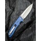 Ніж складаний туристичний Civivi Hyperpulse, (8.9 см) 14C28N / Aluminum синій