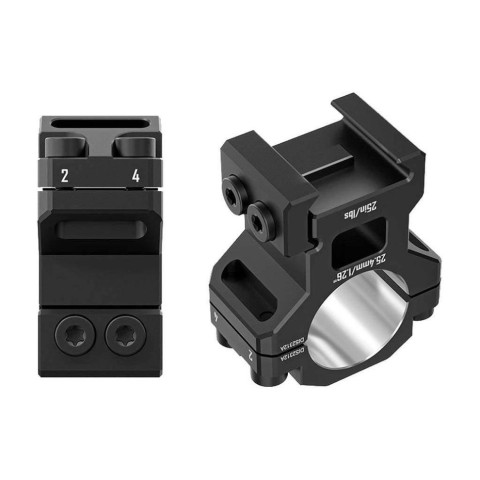 Кільця Discovery 6061 For Picatinny 1inch(25.4mm) 1.26in DGPR2-25.4-1.26-61 (M240602)