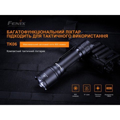Ліхтар ручний Fenix TK06
