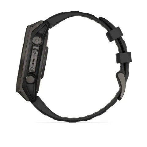 Смарт-часы Garmin fenix 8 (47 мм) Sapphire Solar карбоново-серый DLC титан черный/гравийно-серый