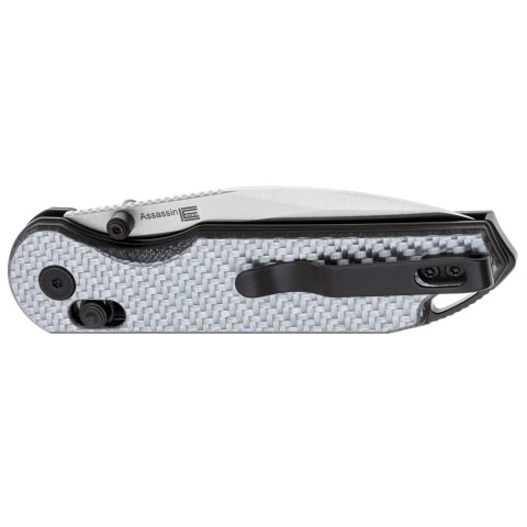 Нож Kizer Assassin Nitro-V G10 CF ц:silver & black