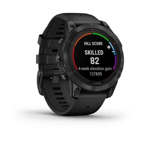 Смарт-годинник Garmin fenix 7 Pro Solar Edition сланцево-сірий з чорним ремінцем
