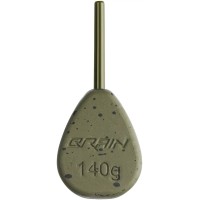 Грузило Brain In-Line Flat Lead 140g 2шт/уп green