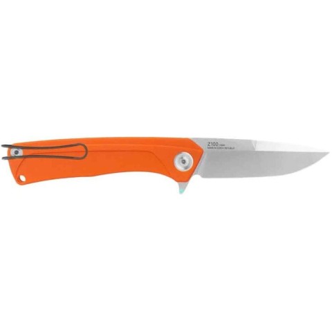 Ніж Acta Non Verba Z100 Mk.II (stonewash, liner lock, plain), помаранчевий