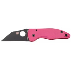 Нож Spyderco MicroJimbo Black Blade ц:pink