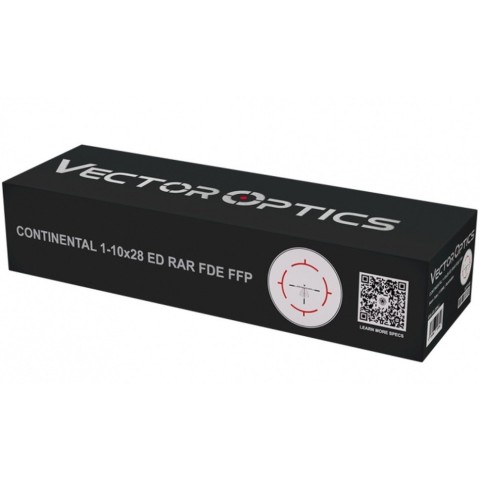 Приціл оптичний Vector Optics Continental X10 1-10x28 (34 мм) ED FFP illum. VET-CTR FDE