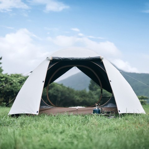 Намет тримісний Naturehike Greek Style CNK2300ZP024 світло-кавовий