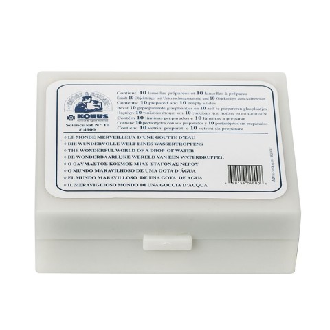 Набір мікропрепаратів KONUS Зоологія: Ящірки, змії та птиці (10 шт.)