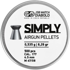 Пули пневматические JSB Diabolo Simply 0,535 г 4,5 мм 500 шт/уп