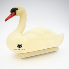 Лебідь великий дзьоб помаранчевий