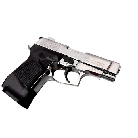 Стартовий пістолет Stalker 2914 UK Shiny Chrome Black Grips