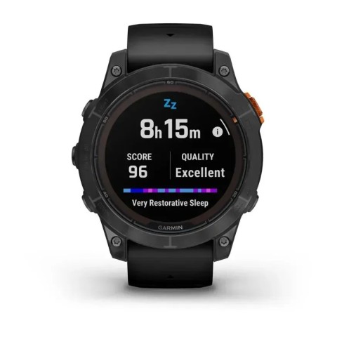 Смарт-годинник Garmin fenix 7 Pro Solar Edition сланцево-сірий з чорним ремінцем