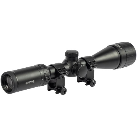 Прицел оптический Hawke Fast Mount 3-9x40 AO сетка Mil Dot. Кольца на Weaver