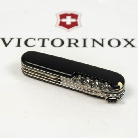 Ніж Victorinox Climber Mat 91мм,14функ,чорн мат,жовт.лого