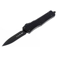 Ніж Microtech Combat Troodon Delta OTF, fluted DLC, чорний