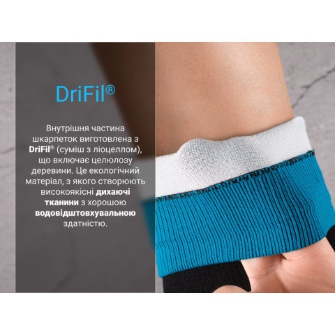 Шкарпетки водонепроникні Dexshell Running Lite, р-р L, блакитні