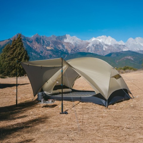 Намет надлегкий двомісний Naturehike Mongar CNK2550WS016, 15D, сiрий