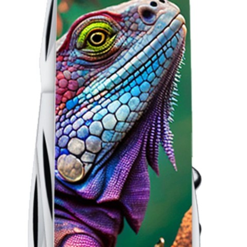 Ніж Victorinox Camper Animal 91мм,13функ ,Хамелеон