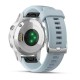 Смарт-годинник Garmin fenix 5S Plus білий з сіро-блакитним ремінцем