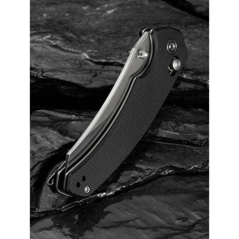 Ніж складаний туристичний Civivi Sixgill, (8.7 см) Nitro-V / G10 чорний