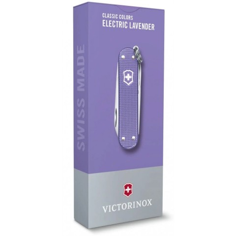 Ніж Victorinox Classic SD Alox Colors Electric Lavender 58мм,5функ,ріфл.фіол