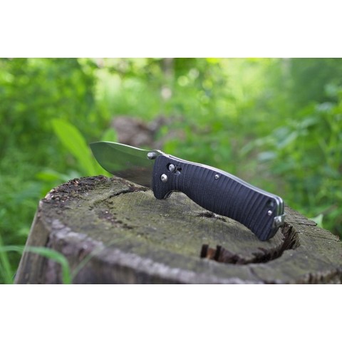 Ніж складаний туристичний Ganzo G720 (9 см) 440C / G10 помаранчевий