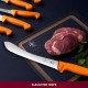 Ніж м'ясника Victorinox SWIBO 21см жовтий 5.8426.21