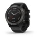 Смарт-часы Garmin fenix 6 Pro Sapphire углеродно-серые DLC с черным ремешком