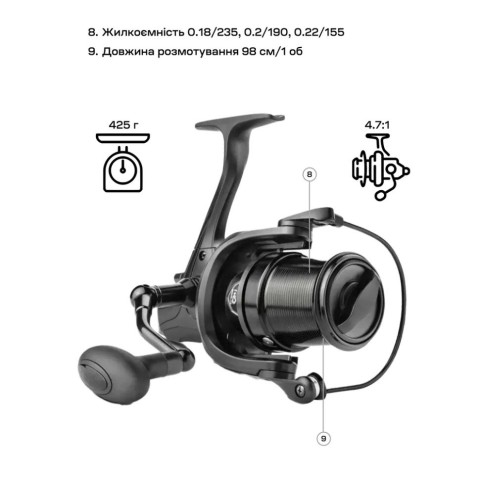 Котушка Brain Distanza 6000S 9+1BB 4.7:1