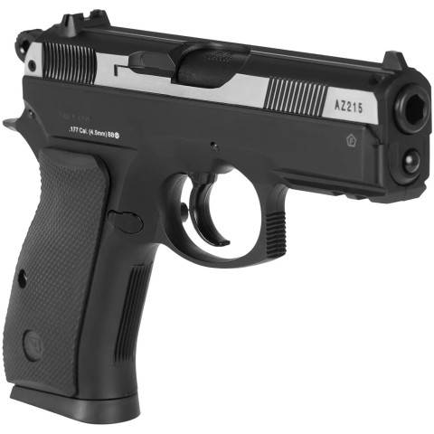 Пистолет пневматический ASG CZ 75D Compact Nickel. CO2. BB кал. 4.5 мм