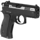 Пистолет пневматический ASG CZ 75D Compact Nickel. CO2. BB кал. 4.5 мм