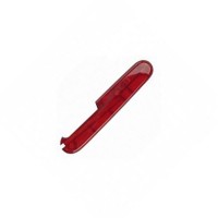 Накладка на ніж Victorinox 91мм red transparent mat задня з ручкой и пинцетом A.3742 (Haa)