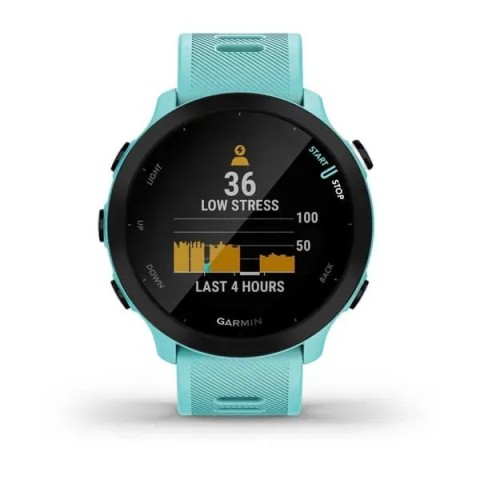 Смарт-годинник Garmin Forerunner 55 з бірюзовим ремінцем