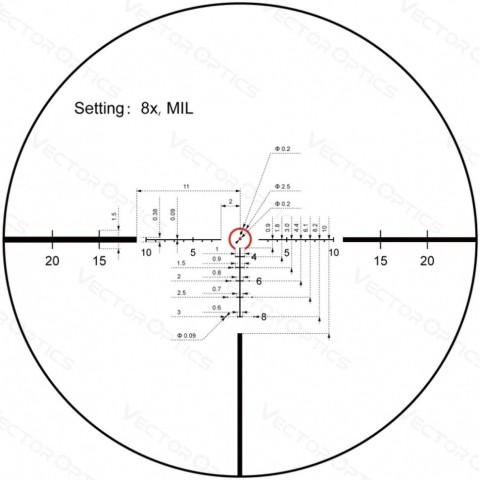 Приціл оптичний Vector Optics Continental X8 1-8X24 (30 мм) ED illum. SFP VET-BTR