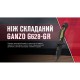 Ніж складаний туристичний Ganzo G628 (8.9 см) 8CR14 / PP алюміній зелений