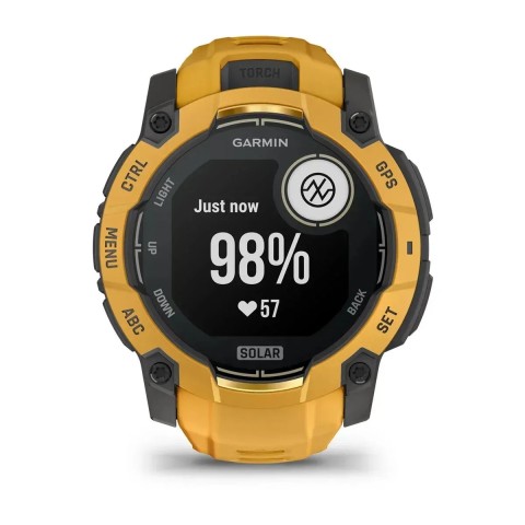 Смарт-годинник Garmin Instinct 3 (50 мм) Solar сонячний спалах/сірий